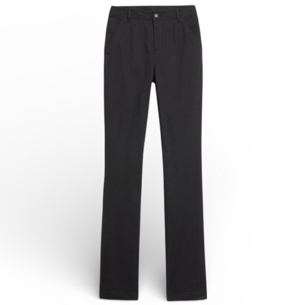 Old Navy Black High Rise Adjustable Waist Flare Twill Chino Jeans